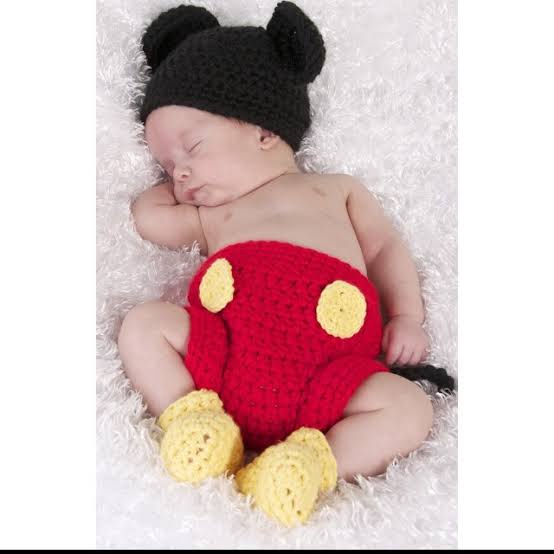 Kostum Bayi Rajut Mickey Miki Foto Bayi Baby Crochet Mouse KOSTUM BAYI KOSTUM FOTO BAYI MICKEY SEPATU KOSTUM RAJUT BAYI