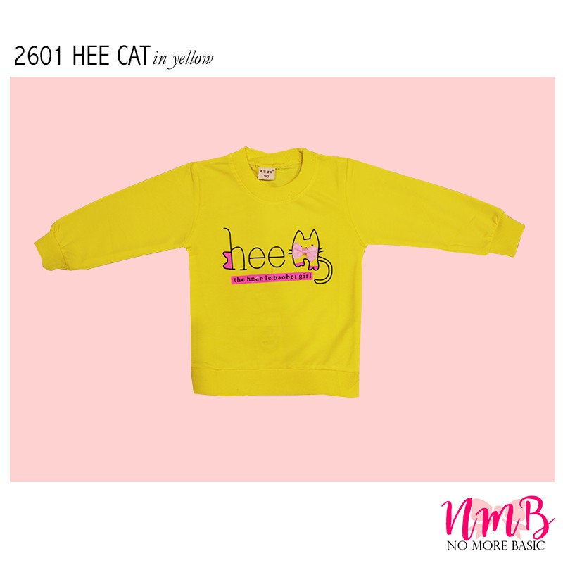 Kids Sweater 2601 Hee Cat - Baju Lengan Panjang Anak