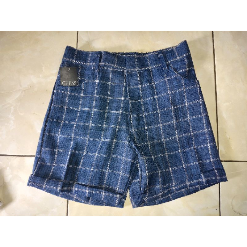 Hot Pants Celana Pendek Tartan Celana Hot Pants Kotak Celana Wanita Harian Celana Murah