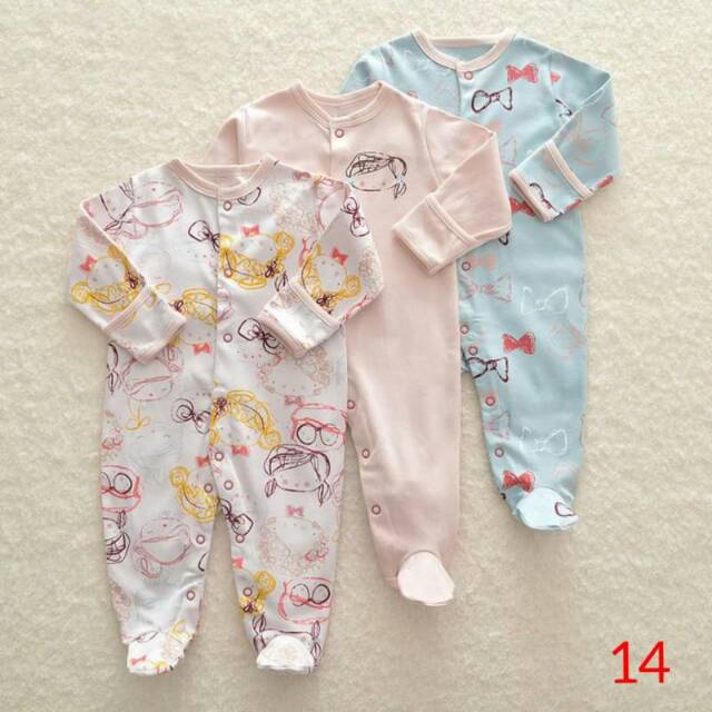 sleepsuit Premium/ sleepsuit mamas papas/ sleepsuit/ baju tidur bayi