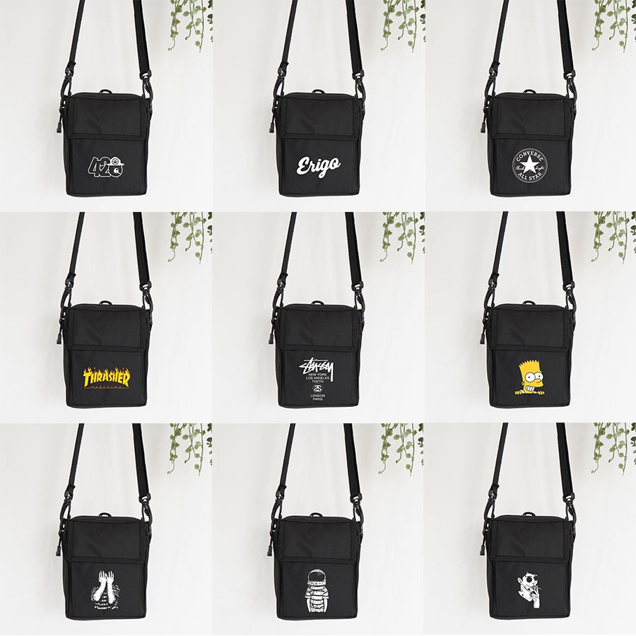 ZCO - Tas Multifungsi Sling bag / Slingbag Pria Wanita / Tas Selempang Mini Slempang Semi Canvas Part III | Morybag