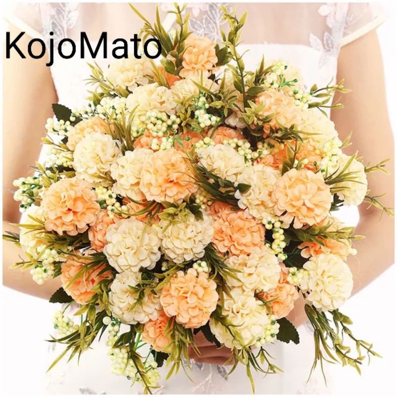 Buket Bunga Krisan Hydrangea Berry Artificial bunga Buket Bunga Krisan Hydrangea Berry Artificial bunga