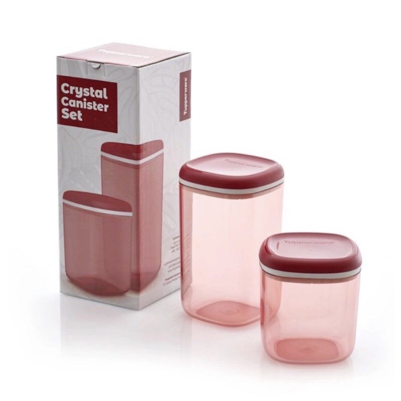 NEW - TUPPERWARE CRYSTAL CANISTER SET