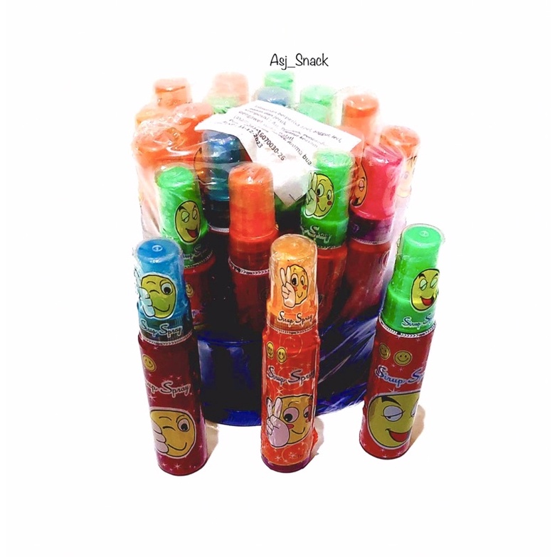 Permen Semprot, Syrup Spray Minuman Semprot Aneka Rasa Buah ( 20 pcs x 30ml )