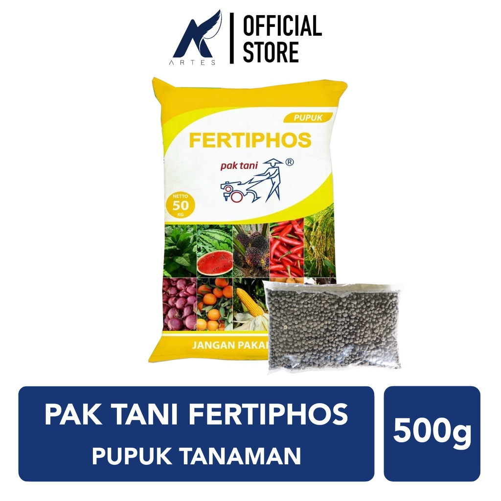 PAK TANI SP FERTIPHOS Pupuk Tanaman-Tumbuhan-Kelapa Sawit-Padi-dll Hitam Fertifos-Fertipos Repack 50