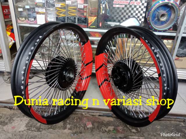 Velg jari jari seribu Scorpio Vixion old Vixion new Mx king Rx king Mx 135 paketan tromol jari jari