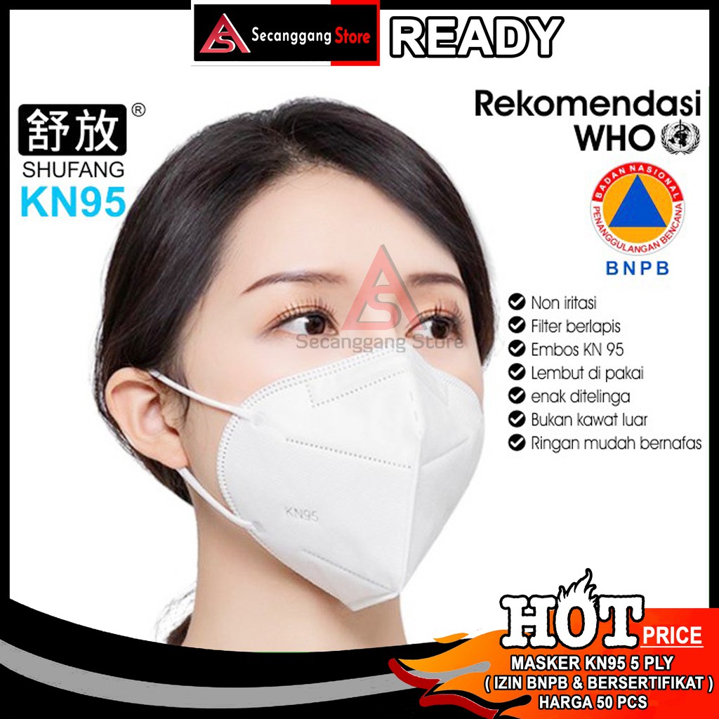 50 pcs masker kn95 medical