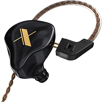Knowledge Zenith EDX EDX PRO EDX ULTRA Earphones Dynamic HIFI Bass Stage IEM WITH MICROPHONE-BLACK
