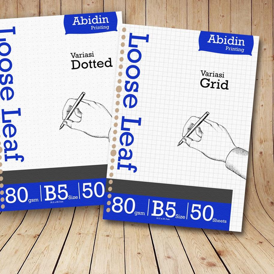

✨SALE✨ Loose Leaf B5 Grid/Dotted Free Kardus Min 4 Pcs harga bersaing
