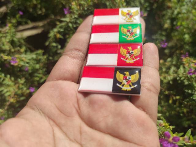 Pin Merah Putih Pin Garuda Indonesia Pin MPG Bross Resin Glass