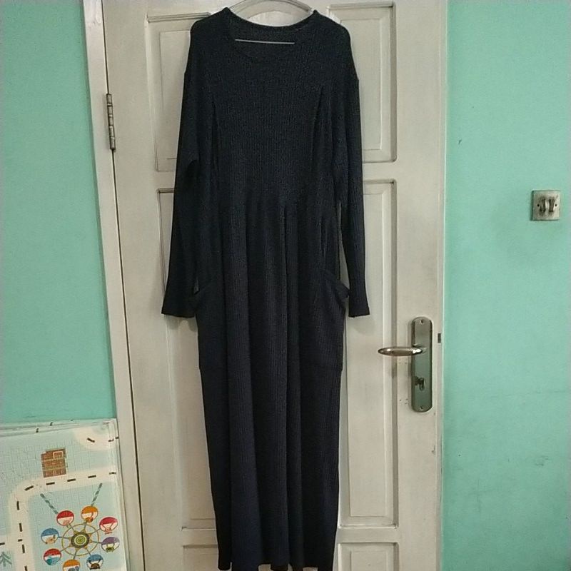 Basic dress preloved UNIQLO Rib