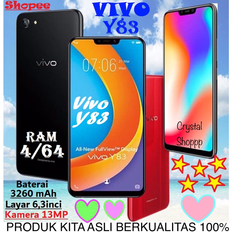 Hp VIVO Y83 ORI RAM 6/128GB BARU FULSET SEGEL GARANSI 1TAHUN