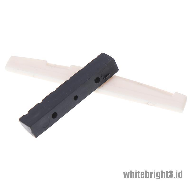 4pcs saddle bridge nut Warna Putih Untuk Bagian Gitar 6 Senar