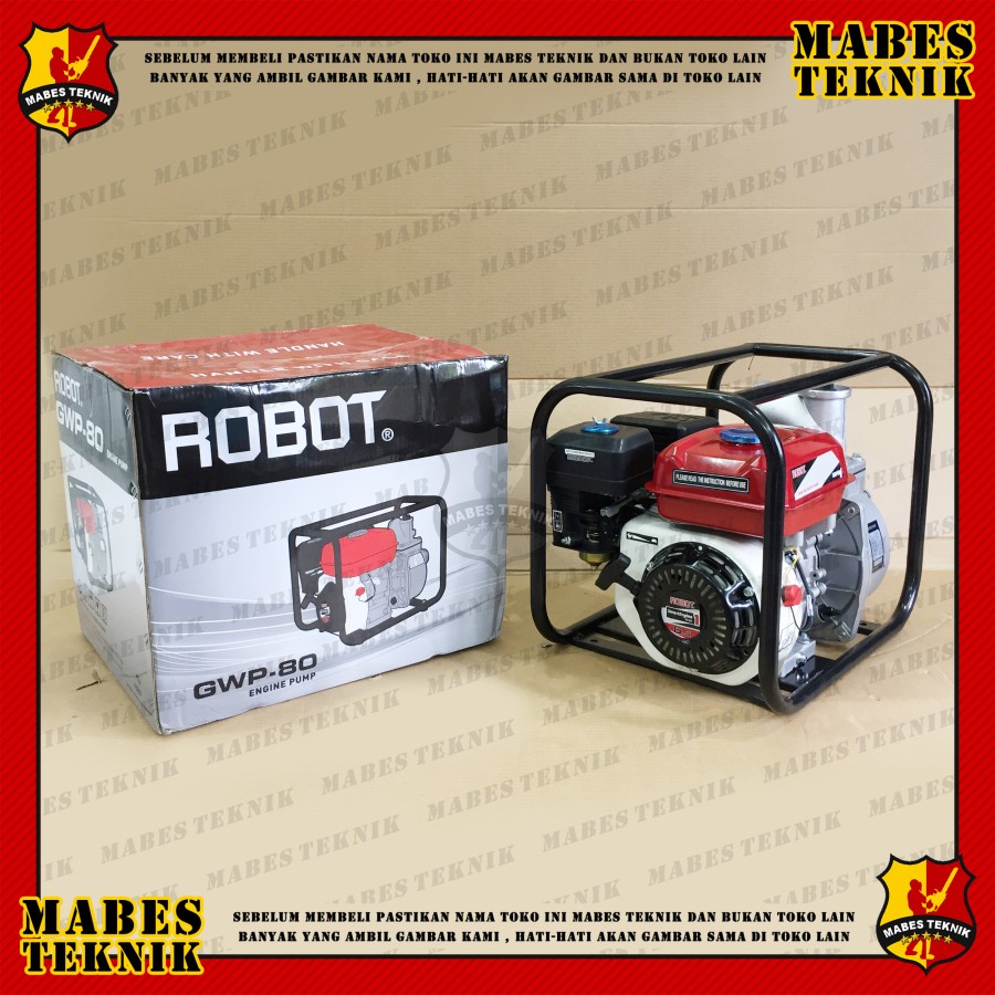 ROBOT GWP 80 / GWP80 - POMPA ALKON IRIGASI - ENGINE PUMP 3" - 3 INCH
