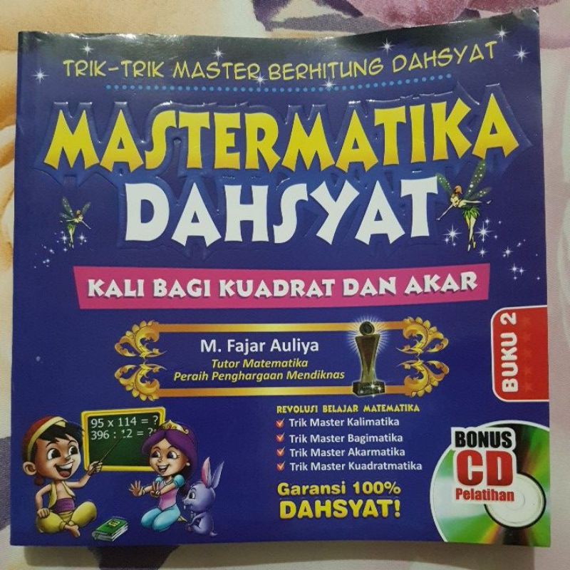 Buku trik-trik master berhitung dahsyat mastermatika dahsyat 2. Bonus CD pelatihan.