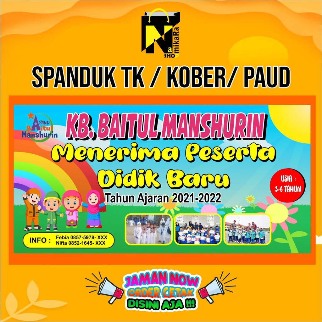 Desain Spanduk Penerimaan Siswa Baru Tk Cdr Desain Spanduk Kreatif