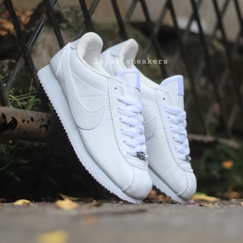 all white classic nikes