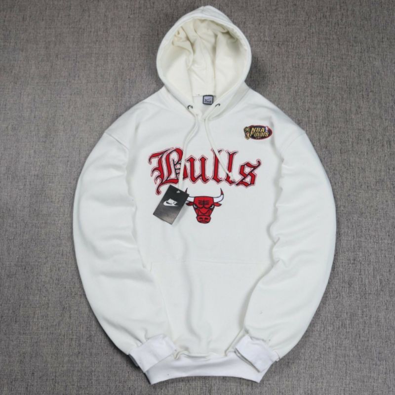 Nike Bulls NBA FINALS White Hoodie 0077