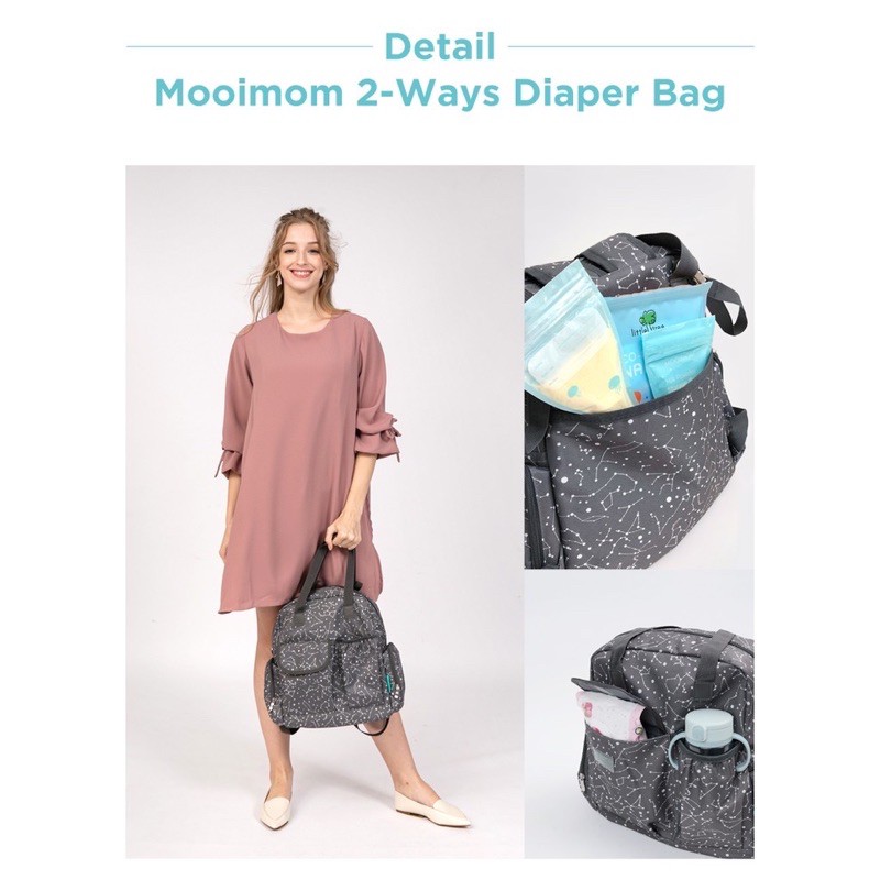 mooimom 2-ways diaper bag