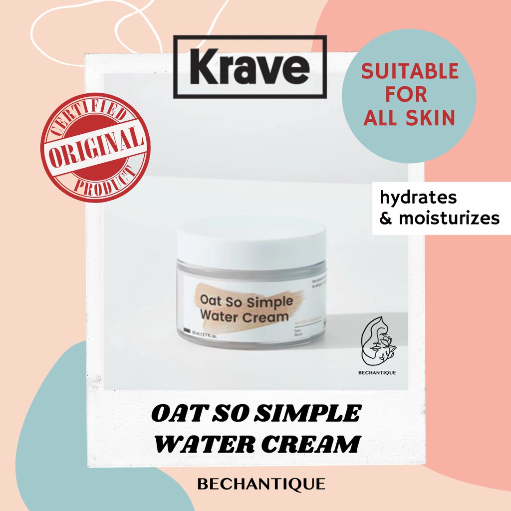 Original KRAVE BEAUTY Oat So Simple Water Cream Hydrating Moisturizer 80ml