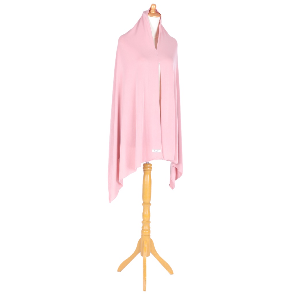 Eksklusif Pashmina Instan Jersey Mahreen Shawl-Pink Pasta