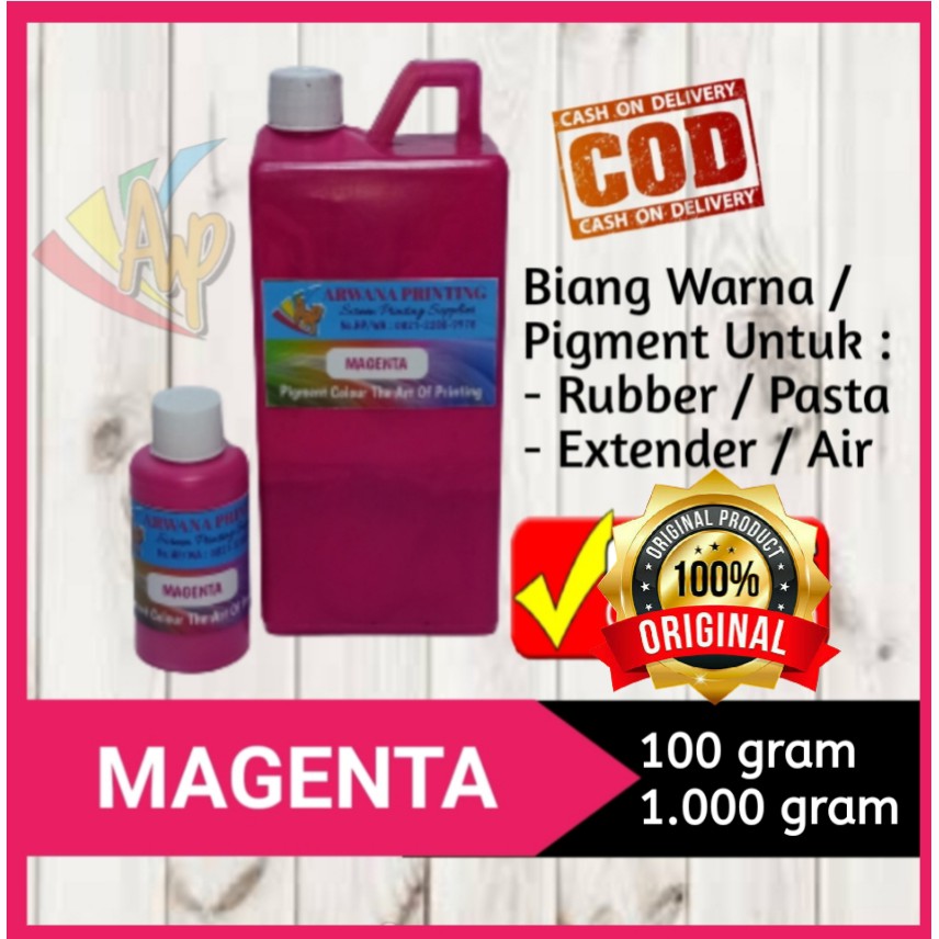 

Pigment Magenta / Biang Warna Sablon Fanta 100 Gram