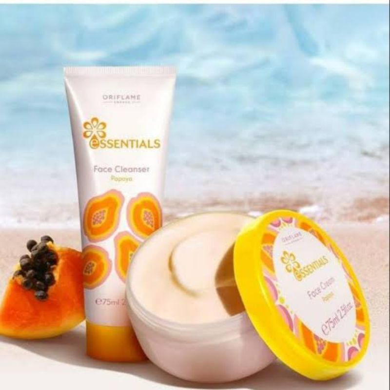 Essentials Face Cream Papaya / Essentials Face Cleanser Papaya