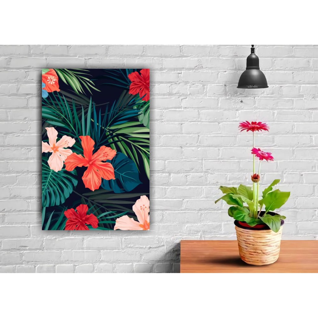  A4 AESTHETIC  PLANT WOODEN POSTER KAYU WALL DECOR 