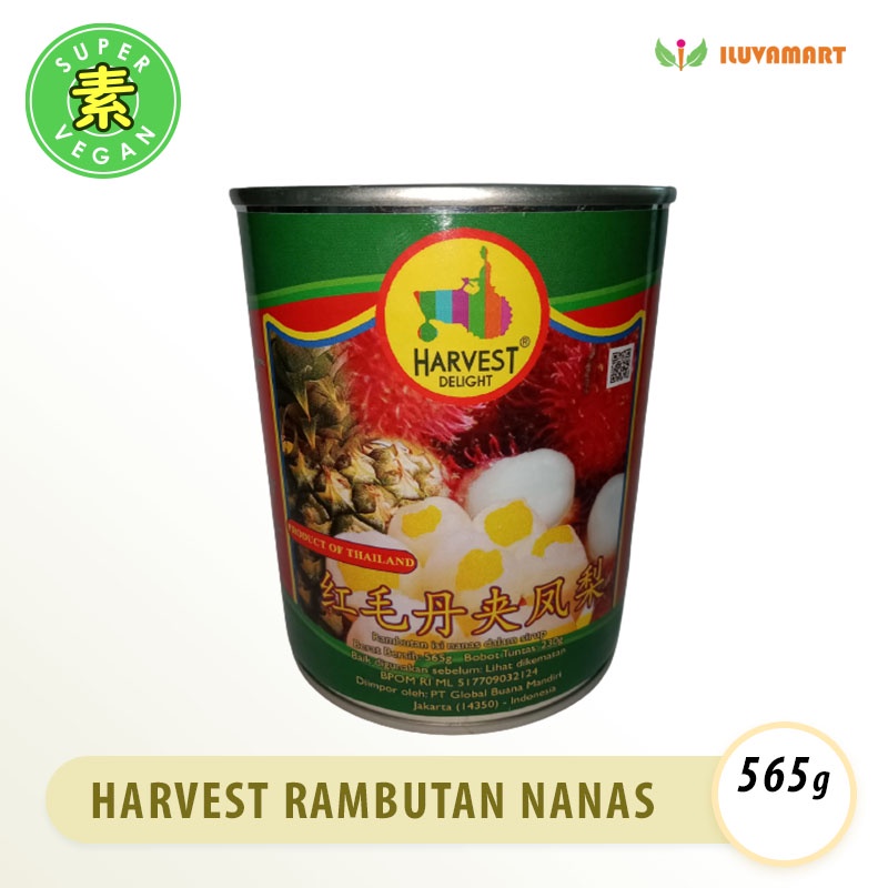 

Harvest Delight Rambutan Nanas In Syrup Kaleng 565gr Buah Kaleng