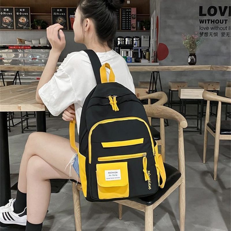 Ransel Wanita Fashion Harajuku Backpack Korea Multifungsi Gaya Remaja Kasual Tas Sekolah Anak Perempuan