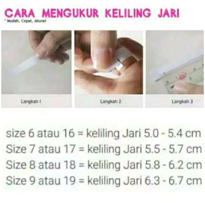 promo cincin titanium wanita