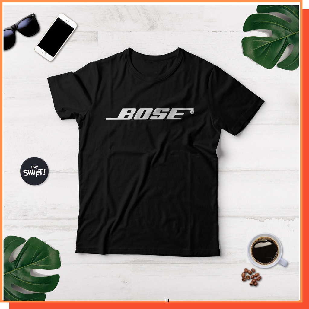 Kaos T-Shirt BOSE LOGO AUDIO Cotton Combed 30S Standar Distro