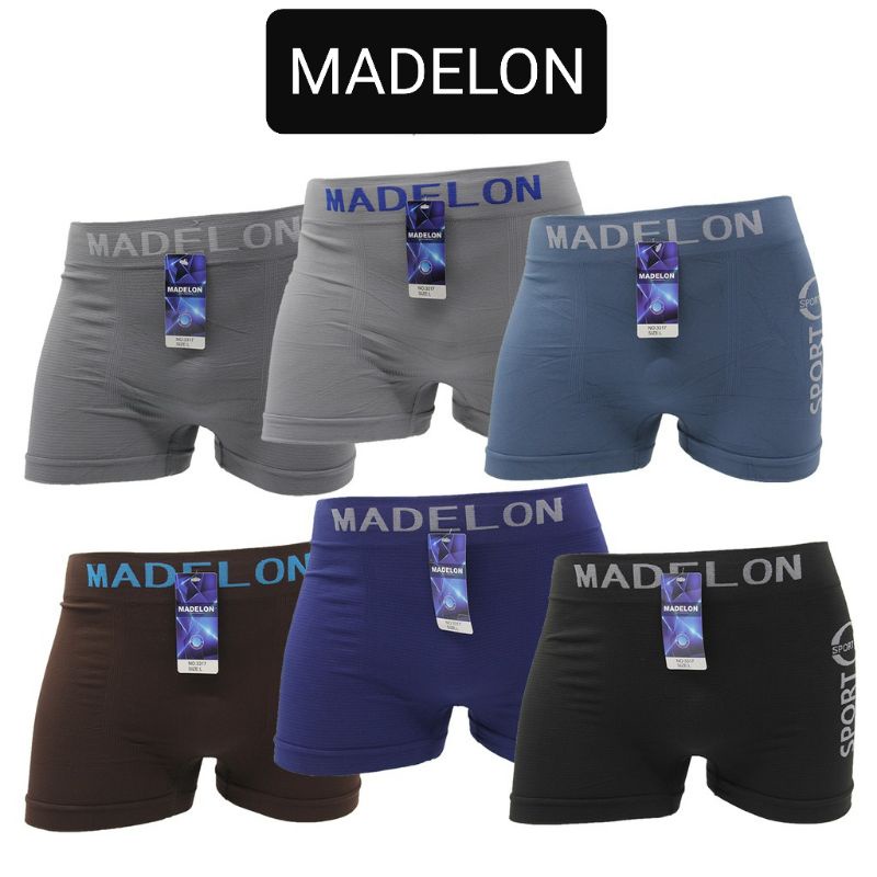 MADELON-Boxer Pria Madelon Rajut Seamles