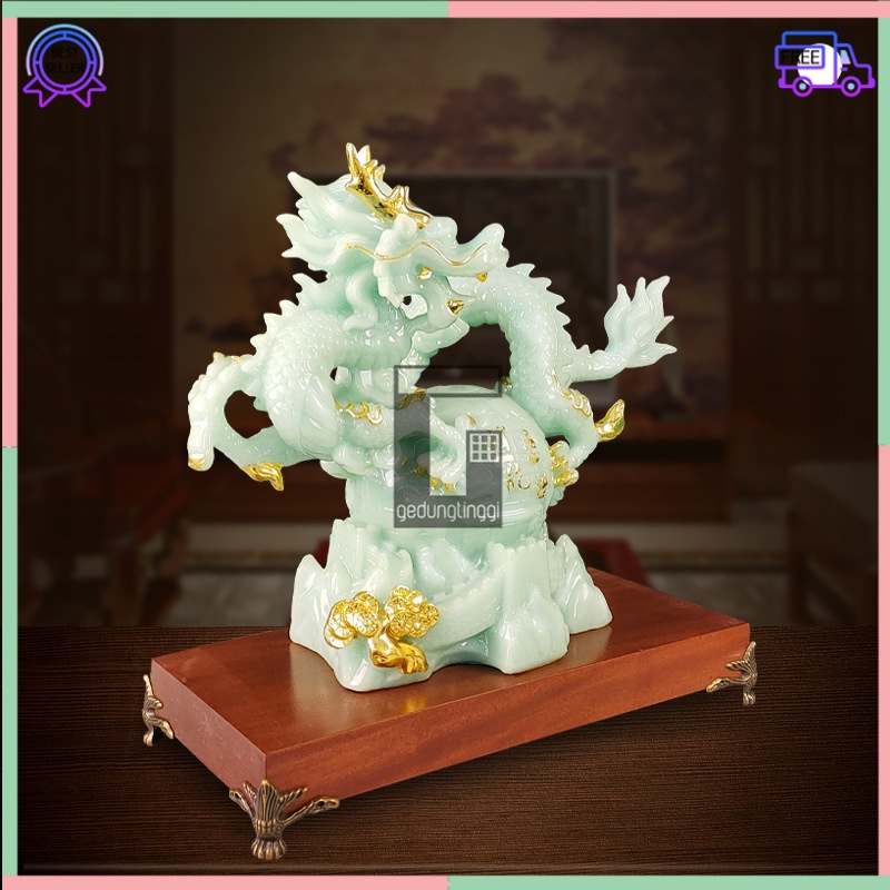 Patung Pajangan Hiasan Hadiah Kado Shio Dewa Naga Air Meja Kayu Kantor Benda Gelang Fengshui Fengsui Feng Shui Rejeki Hoki Keberuntungan Emas Mas Kuningan Batu Giok Resin Cina Rupang Tasbih Buddha Budha Amitabha Statue Necklace Aquarium Mini Kecil Besar