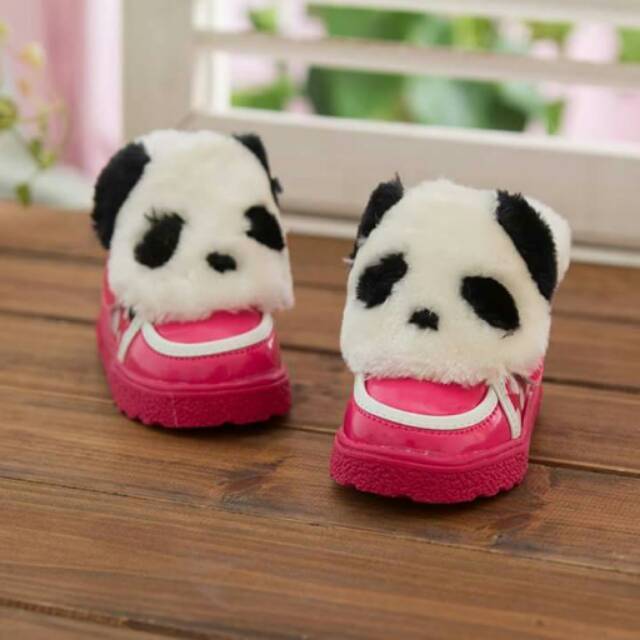 Sepatu Anak Cewek Cuty Panda Shoes