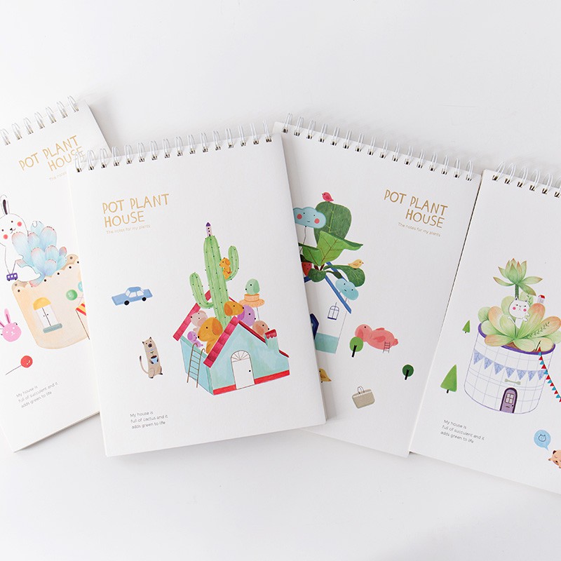 

Pot Plant House Spiral Sketchbook B5 (Buku Gambar / Buku Sketsa)