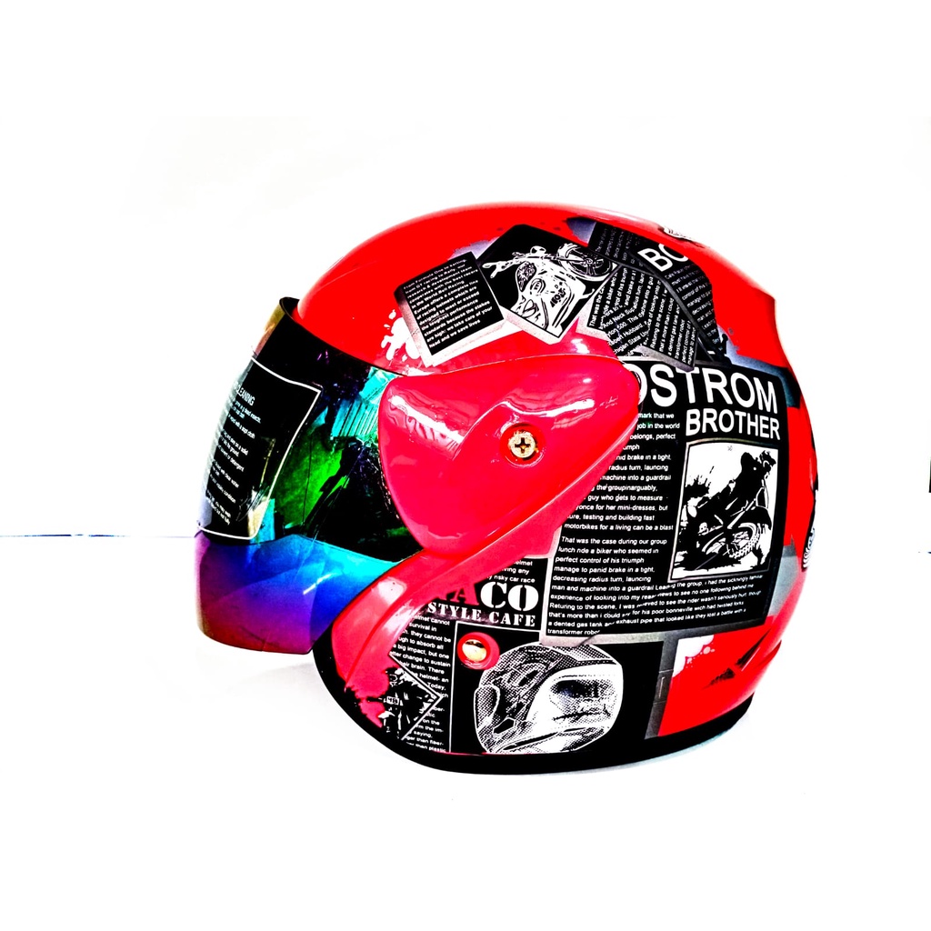 Helm SNI Evo Solid Helm Halfface Evolution free Road