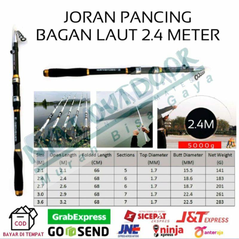 joran pancing ghotda original