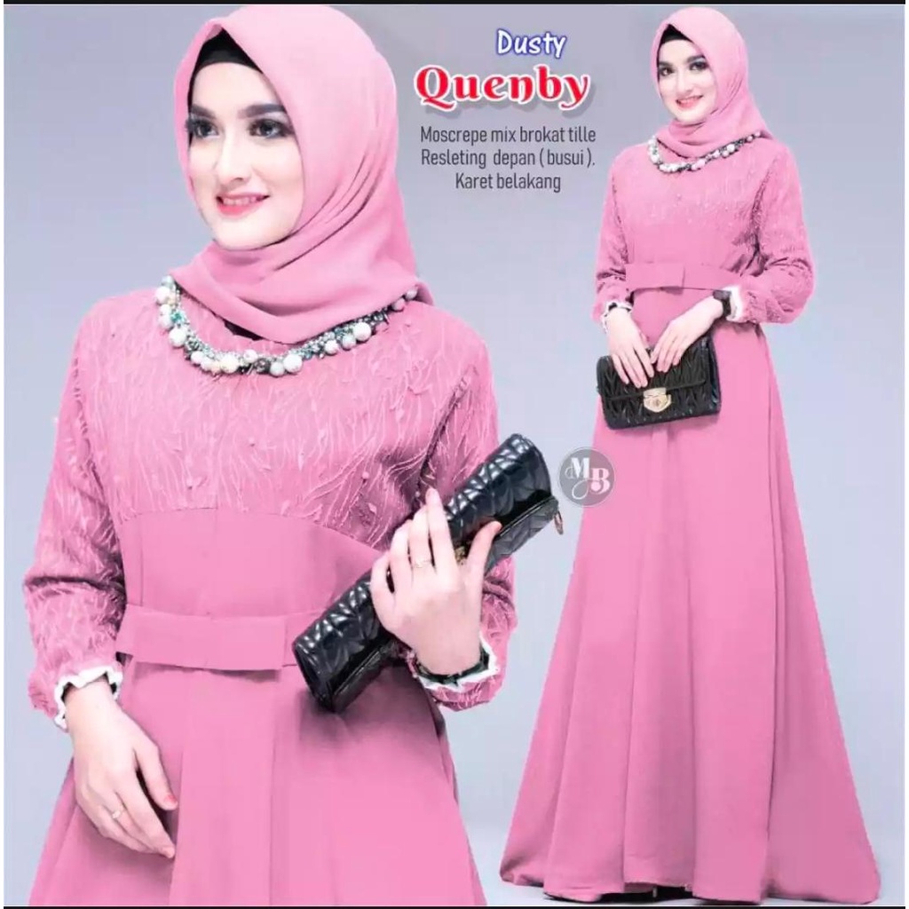 gamis quinby /  promoooo/ terbaru2021 / gamis kekinian / gamis terbaru2021