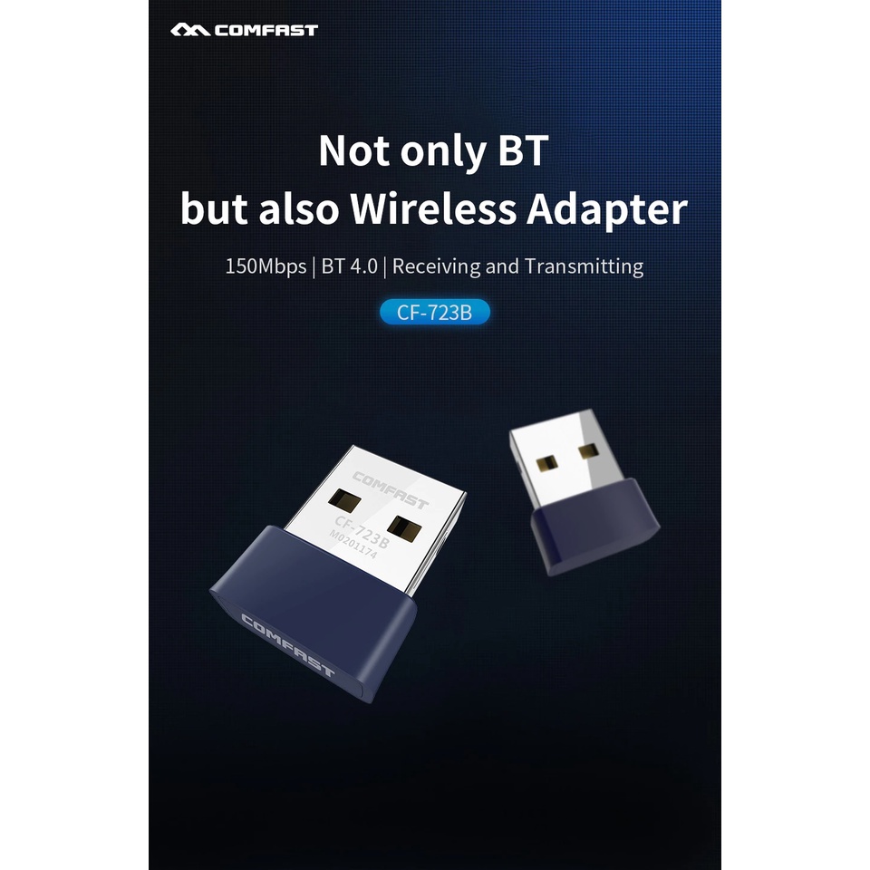 COMFAST CF-723B - 150Mbps USB Dongle Wireless Adapter Bluetooth 4.0