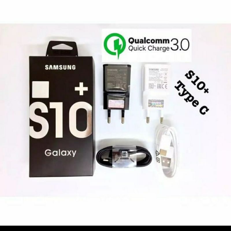 TC Charger SAMSUNG  S10+ Original Adaptor 2.1A fast charging  Micro USB &amp; tipe C