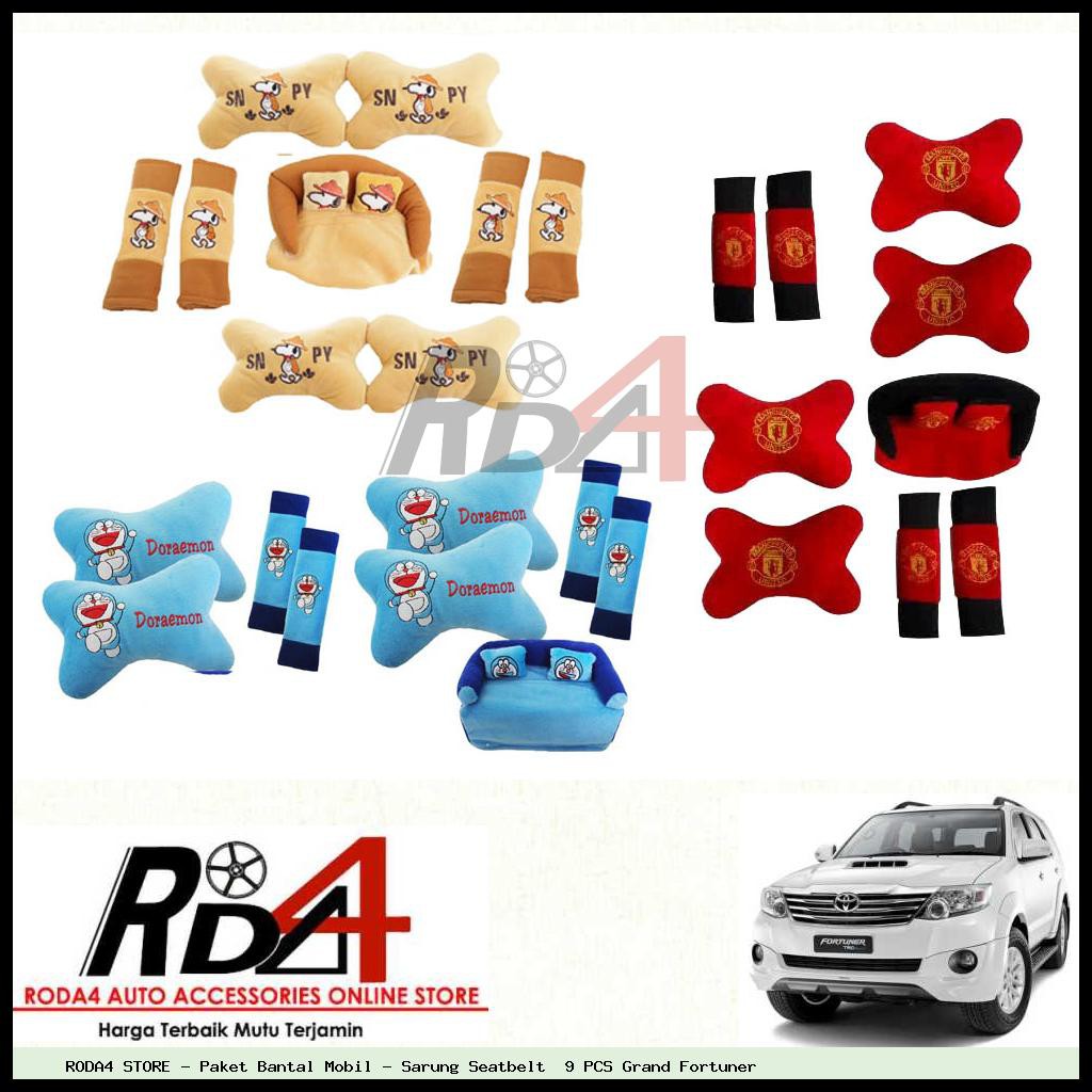 Paket Bantal Mobil - Sarung Seatbelt  9 PCS Grand Fortuner