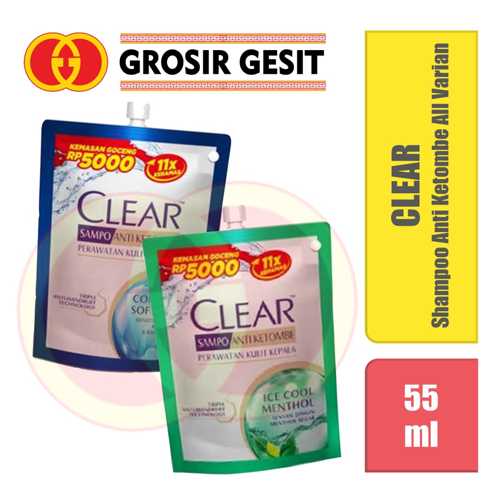 Clear Shampoo Anti Ketombe 55 ml
