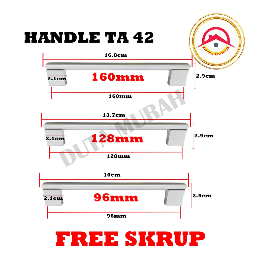 Tarikan Lemari/Laci Minimalis TPA 10 96 mm / TA 42 96 mm/ Handel Laci/Lemari Kwalitas Terjamin Bagus (1pcs)