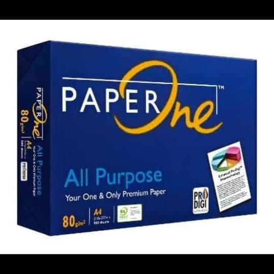 

Kertas / Kertas Hvs A4 Paper One 80Gram/ Kertas Fotokopi