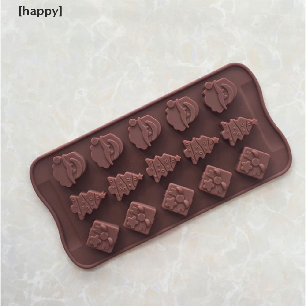 HA Christmas Silicone Gummy Chocolate Cookie Baking Ice Cube Tray Candy Jelly Mould ID