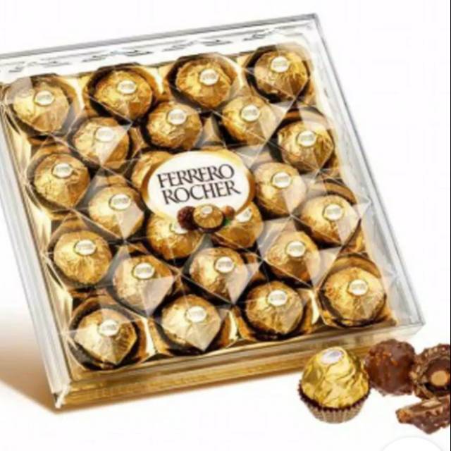 

#promo#murah#Ferrero Rocher Chocolate T-24 300gr Coklat bentuk bulat