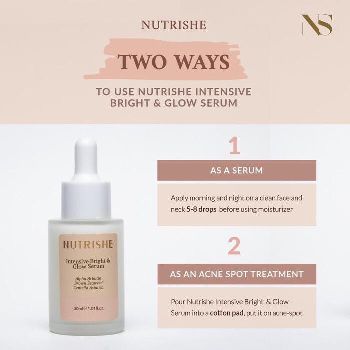 ☘️ CHAROZA ☘️ Nutrishe Intensive Bright Glow Serum | Nutrishe Nutrihair | Eyelash Nutrilash | Body Lotion