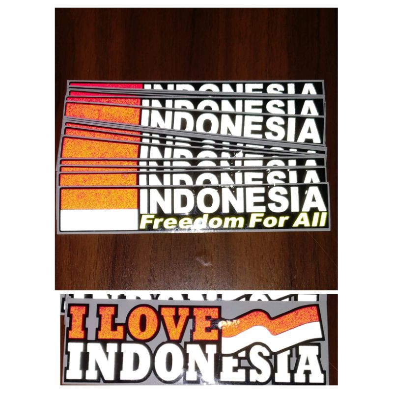 STICKER INDONESIA STICKER CUTTING BENDERA