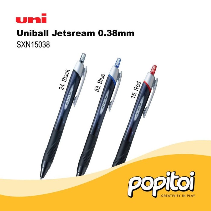 

Uni Ball Point Jetstream Water Based Pen 0.38mm Pulpen - Red Stok Terbatas